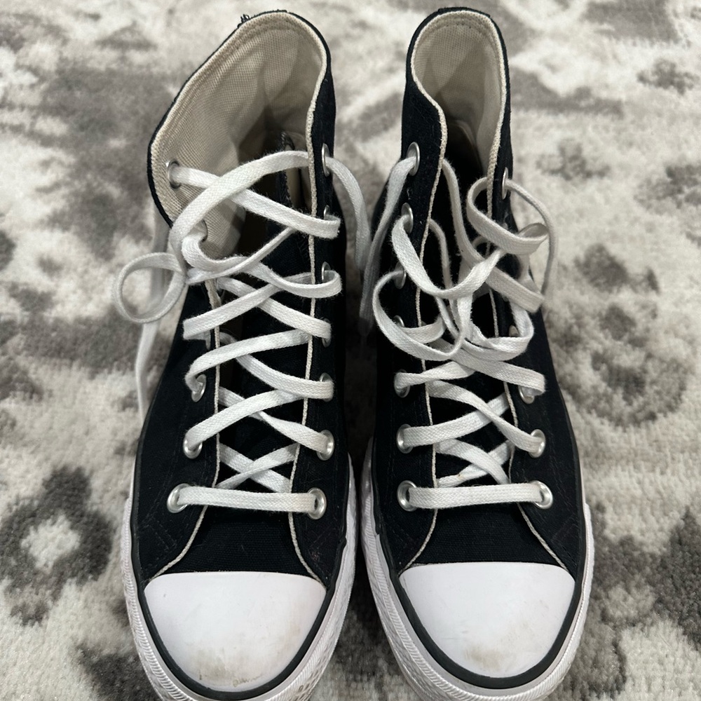 Converse Black and White High-Top All Star Sneakers
